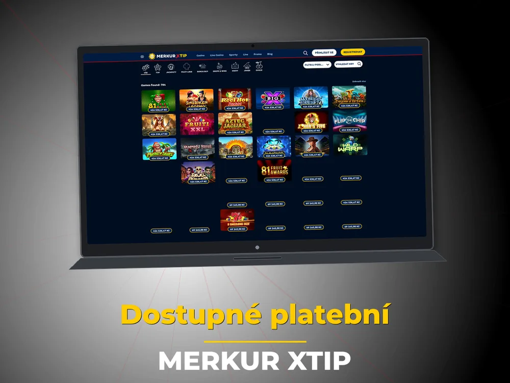 Merkur Xtip - Dostupné platební