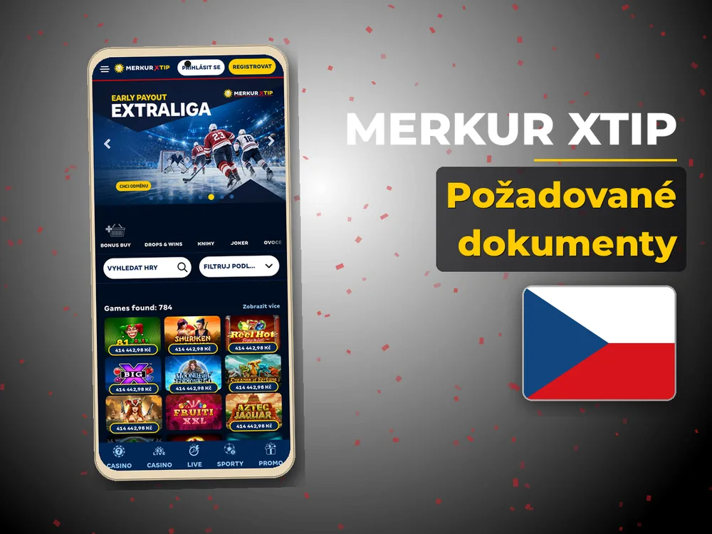 Merkur Xtip - Požadované dokumenty